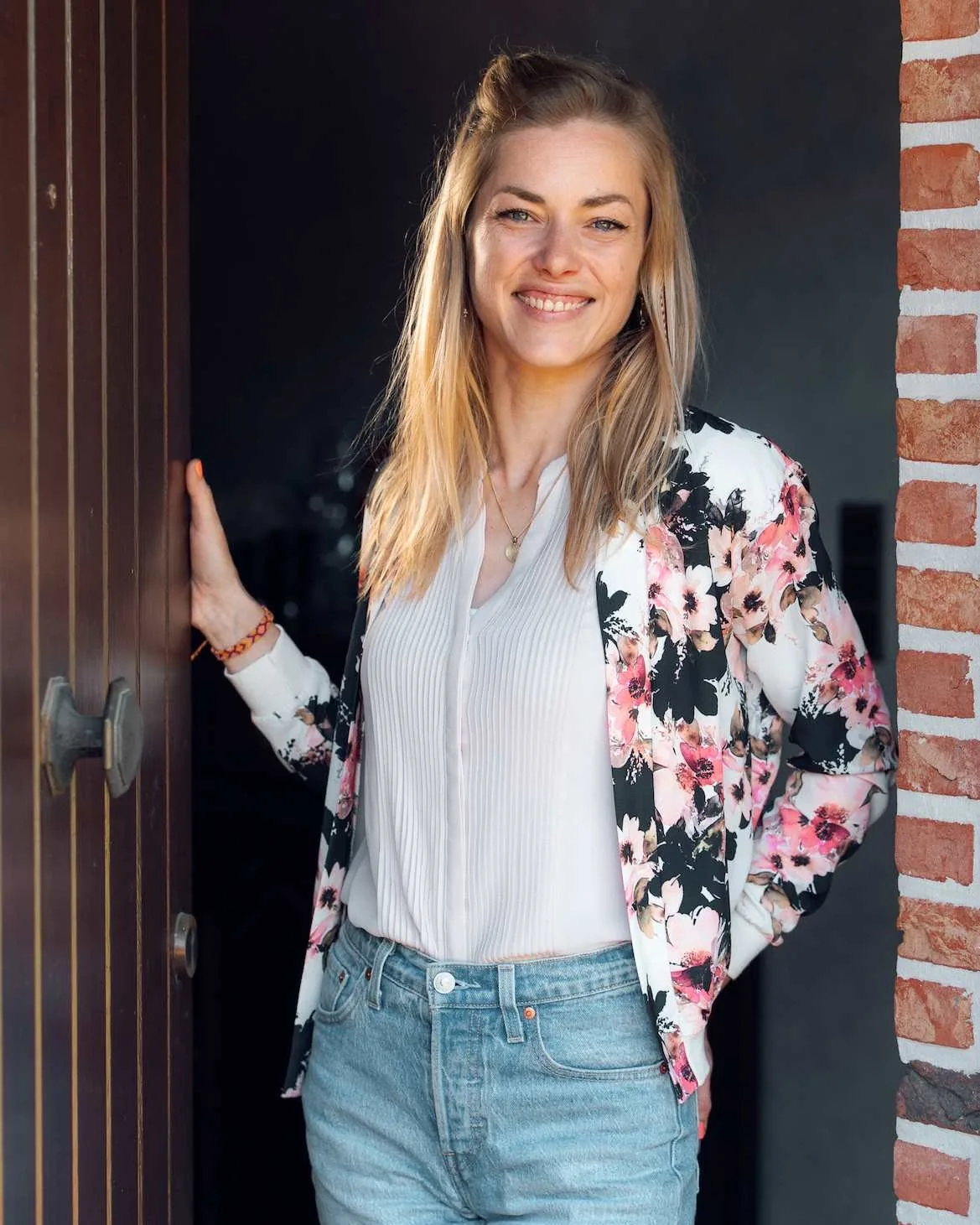 Eline bij de praktijk